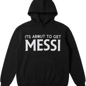 Gildan Black 'It's About to Get Messi' Hoodie